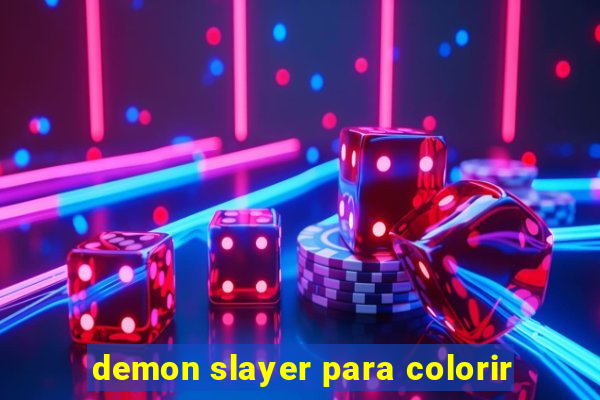 demon slayer para colorir